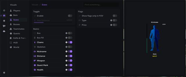 EFT — Visuals scavs